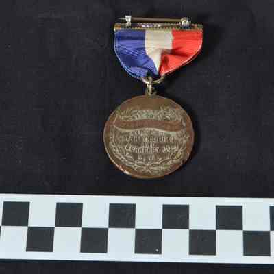 World War I medal presented to Marshall Mason