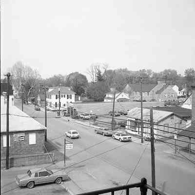 Looking west from the Fairfax Building