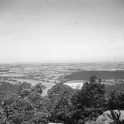 Shenandoah River from top of mountain near Charles Town, West Virginia