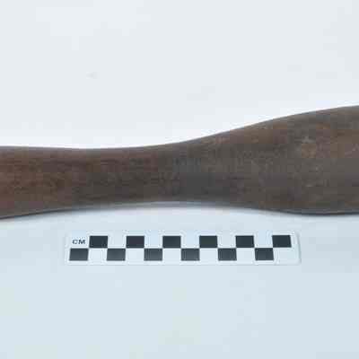 One piece wooden dough beater