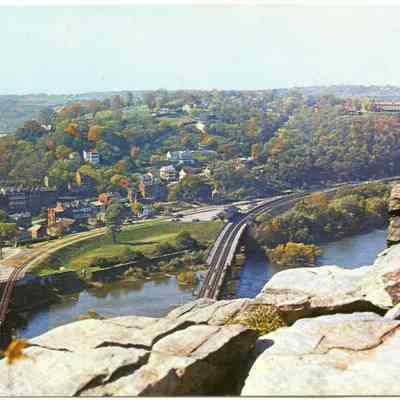 View from Maryland Heights of Harpers Ferry, West Virginia