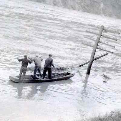 Scene at Harpers Ferry during flood of 1936