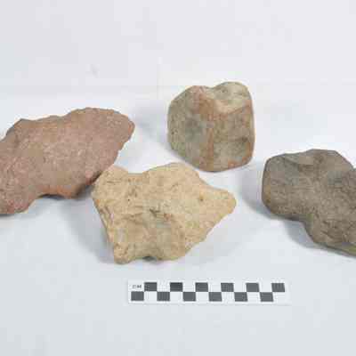 Points, axes, glass tools, and pottery fragments
