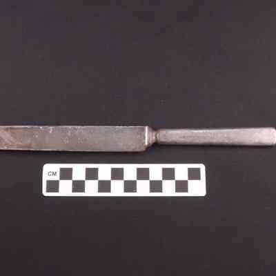 Silver plated dinner knife