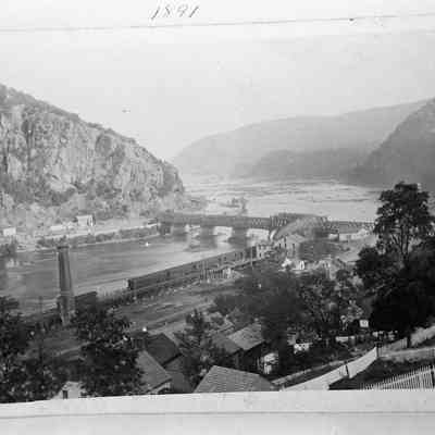 Harpers Ferry from High Street about 1891