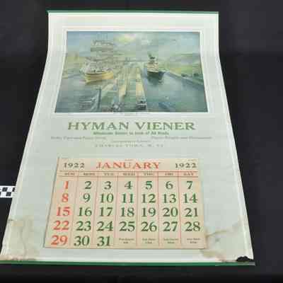 Calendar from Hyman Viener Wholesale Dealer in Junk