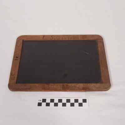 Black slate used in the 1890s at Summit Point School