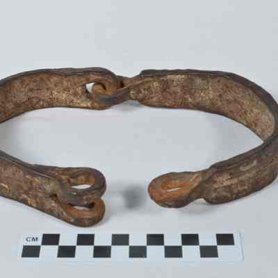 Wrought iron slave collar