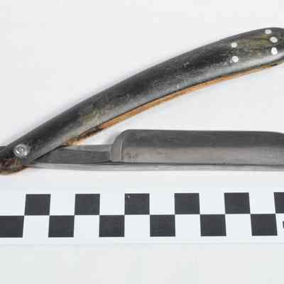 Razor with wood handle