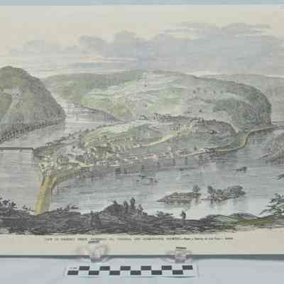 View of Harpers Ferry and surrounding country