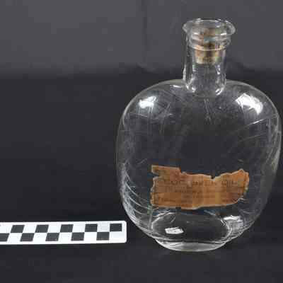 Clear glass bottle