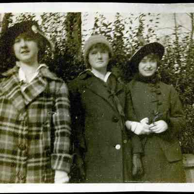 Lillian Ott (on left) with two friends (ARC499-33)