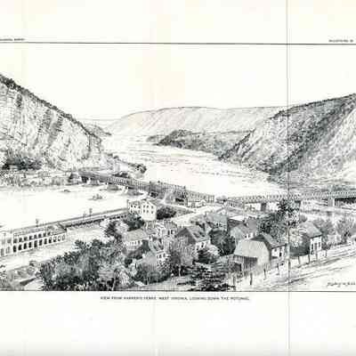 View From Harper's Ferry, West Virginia, Looking Down the Potomac