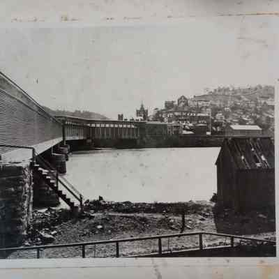 View of Harpers Ferry from the base of Maryland Heights