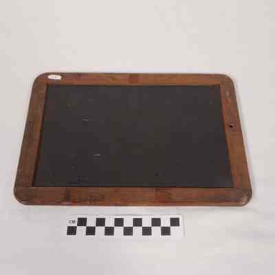 Black slate used in the 1890s at Summit Point School