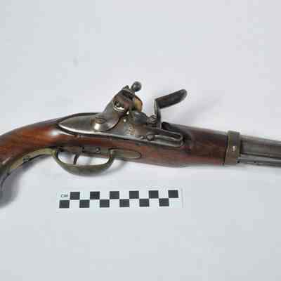Flintlock pistol, circa 1750