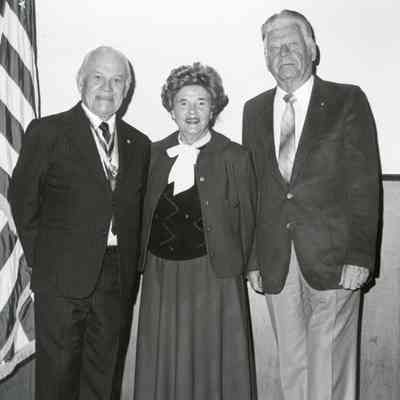 Charles Printz, Martha Smith, and Dr. James Moler, 1992