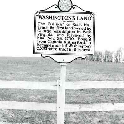 Washington's Land historical marker