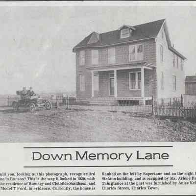 Residence of Rumsey and Clothilde Smithson on 3rd Avenue in Ranson, 1929 (IMG3908111)