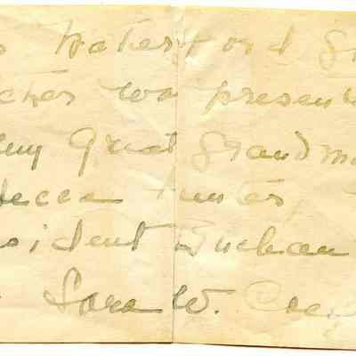 Waterford cut glass pitcher note