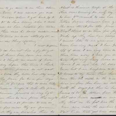 1861 letter from James W. Phillips at Harpers Ferry, pp 2&3