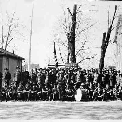 World War I soldiers on East Washington Street