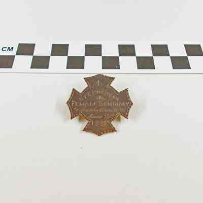 Sterling silver pin in shape of iron cross