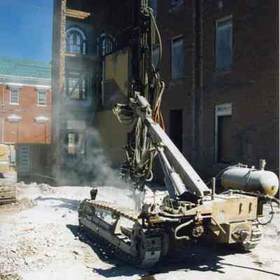 Constructing new St. Margaret's Hall in Charles Town, West Virginia in 1998