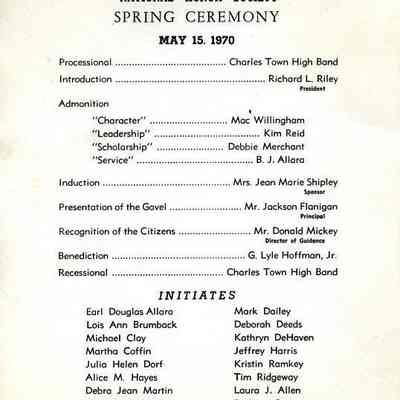 National Honor Society, Charles Town High School