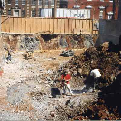 Constructing new St. Margaret's Hall in Charles Town, West Virginia in 1998