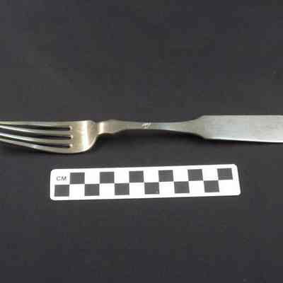 Nickel or pewter fork