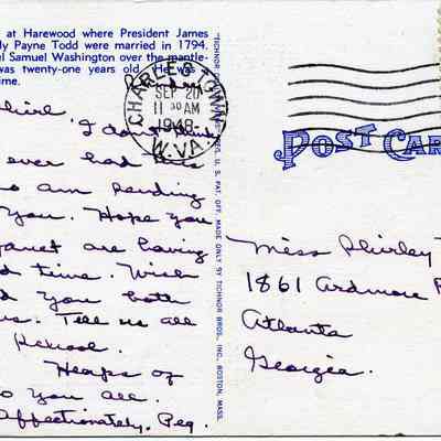 Harewood Fireplace Postcard #1: Origformat: Other