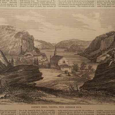 Harper's Ferry, Virginia, From Jefferson's Rock