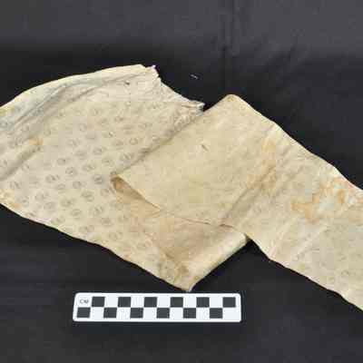 Cream silk Empire wedding dress sleeve