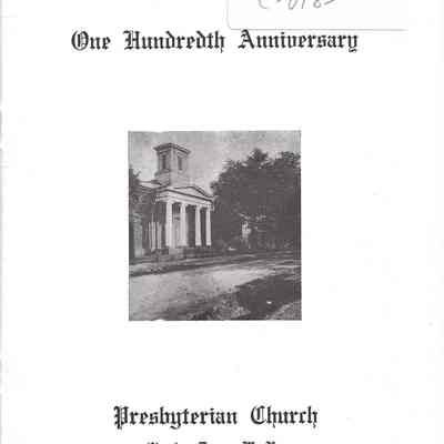 1851-1951, One Hundredth Anniversary: Presbyterian Church, Charles Town, W. Va., Rev. C. Lloyd Arehart, Pastor
