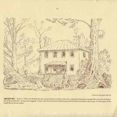 Locust Hill, drawn by Margaret Skinner, 1988 Kiwanis calendar