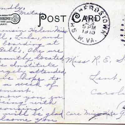 Toll House at Bridge over Potomac River Postcard