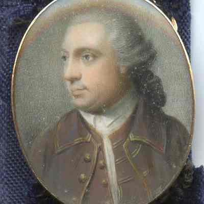 Hand painted miniature of John Philemon Paca
