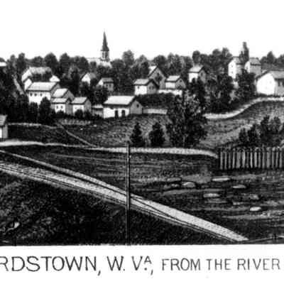 Shepherdstown, West Virginia from the river bluffs