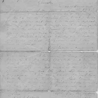 A copy of the terms of Robert E. Lee's surrender at Appomattox