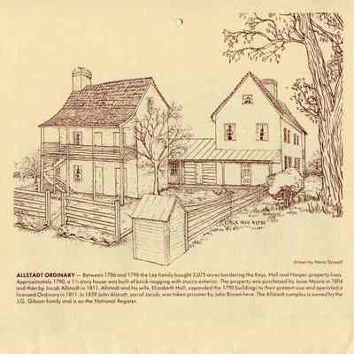 Allstadt Ordinary, drawn by Nena Stowell, 1988 Kiwanis calendar