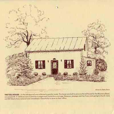 The Toll House, drawn by Betty Davis, 1988 Kiwanis calendar