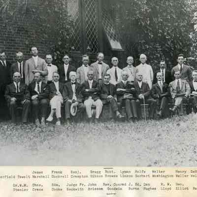 Men's bible class at Zion Episcopal Church, c. 1922