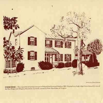 Stone Ridge, drawn by Gloria Brand, 1988 Kiwanis calendar