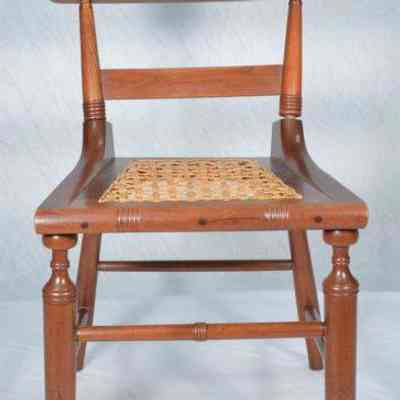 Sidechair, caned seat
