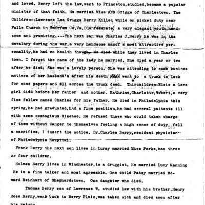 Geneaology of the Berrys, page 3