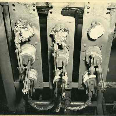 Millville power plant transformer exploded during 1942 flood ~ ARC734-1p