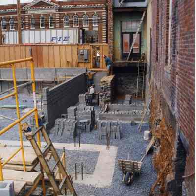 Constructing new St. Margaret's Hall in Charles Town, West Virginia in 1998