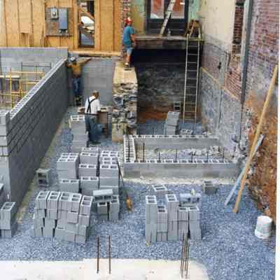 Constructing new St. Margaret's Hall in Charles Town, West Virginia in 1998