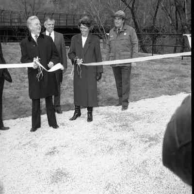 Dedication of Potomac River foot bridge